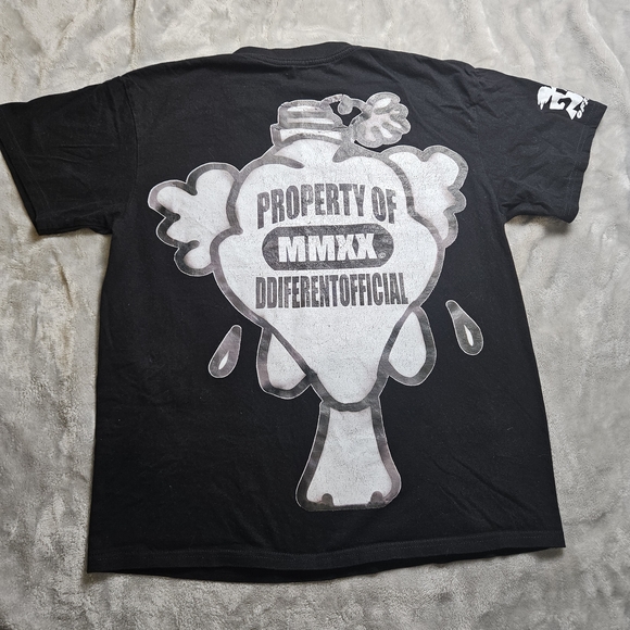 Men’s Graphic T-Shirt Black Money Cartoon Tee – Medium/Large - Picture 5 of 9